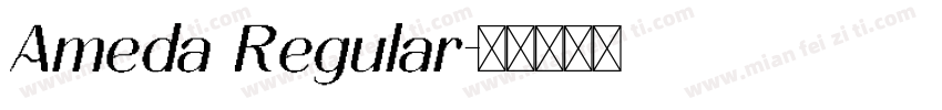 Ameda Regular字体转换